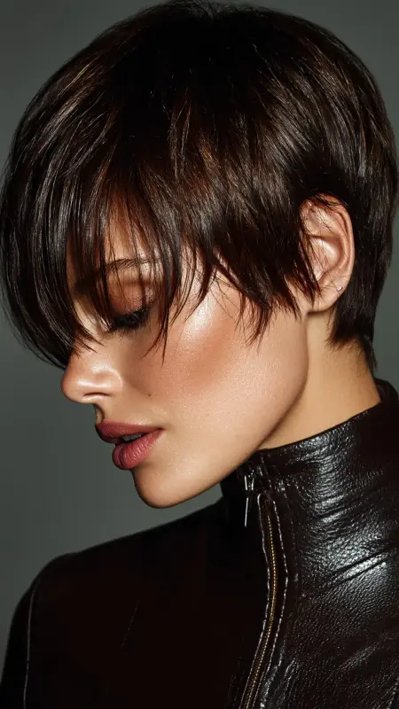 Sleek Pixie Cut - Glass Hair