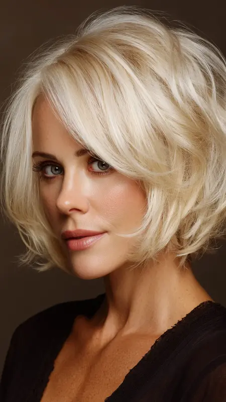 Soft Curved Bob - bob haircuts for women over 60 with fine hair