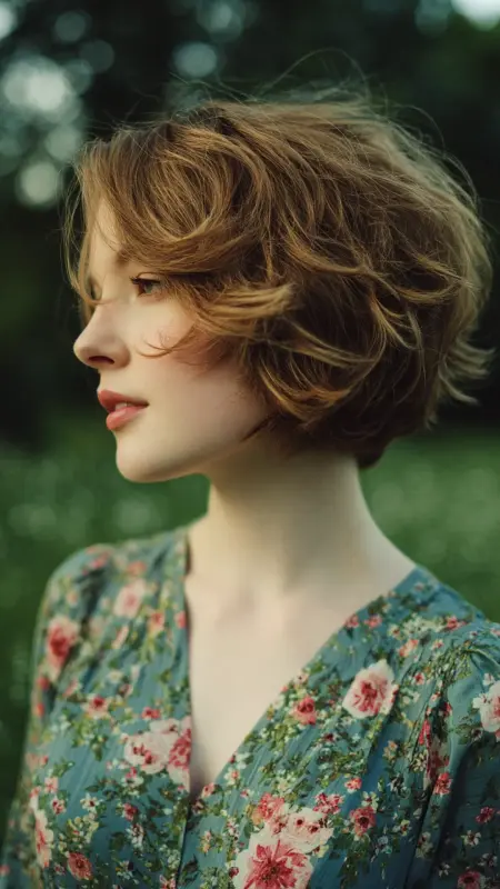 Soft Curved Stacked Bob with Feathered Ends - Stacked Bob Haircut For Fine Hair