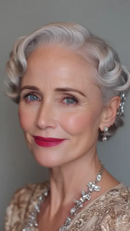 Soft Finger Waves - Hairstyles for 80 year old women