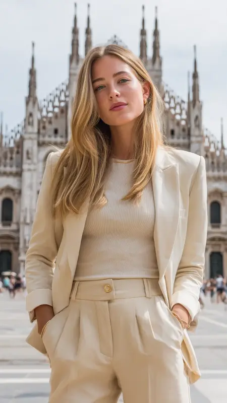 Soft Honey Blonde - Polished Lob - Old money hair color