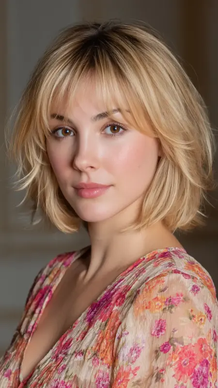 Soft Layered Bob - 50s bob