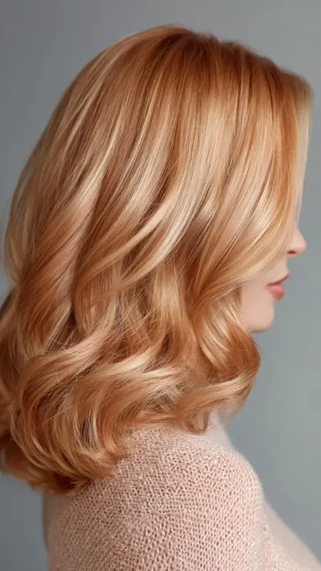 Soft Rose Gold Tint - Hair color ideas for women over 50