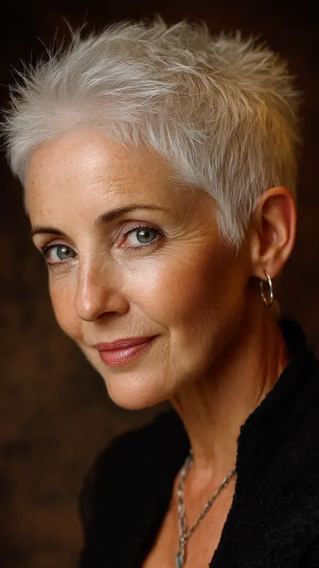 Soft Textured Crop with Tapered Nape - Hairstyles For Women Over 50 With Thinning Hair