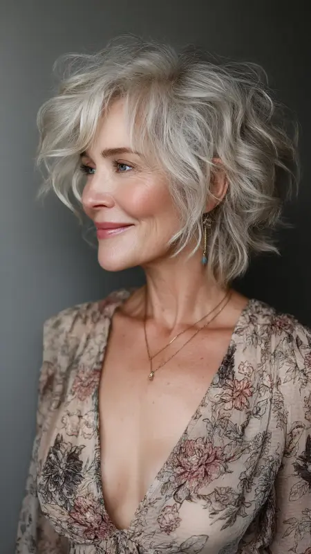 Soft Wavy Pixie - pixie haircuts for women over 60