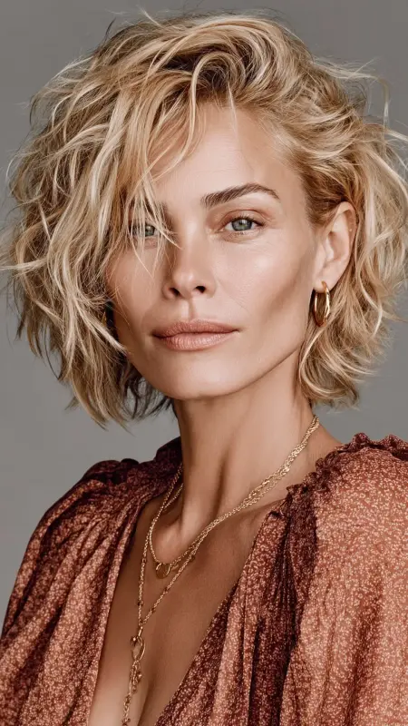 Soft Wavy Shag - Shaggy Hairstyles For Women Over 50