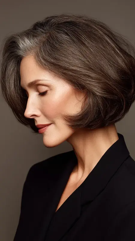 Stacked Bob - Haircuts For Women Over 50 With Fine Hair