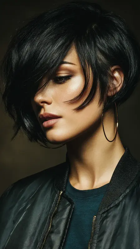 Stacked Bob with Side Undercut - Stacked Bob Haircut For Fine Hair