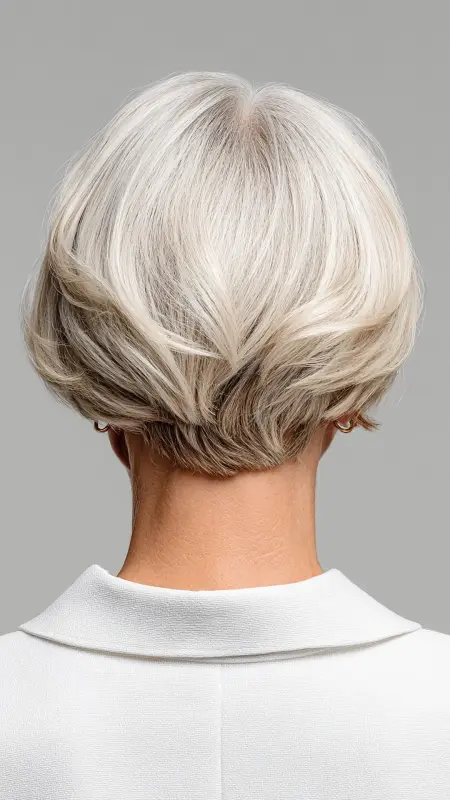 Stacked Bob with Tapered Nape - bob haircuts for women over 60 with fine hair