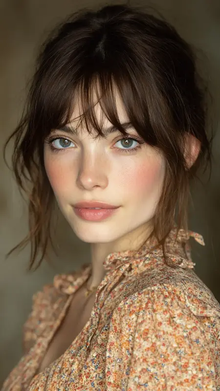 Straight Curtain Bangs - Straight Hairstyles
