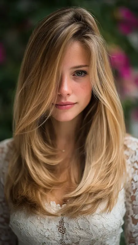 Straight Hair with Feathered Ends - Straight Hairstyles