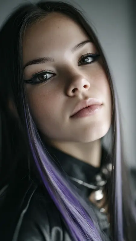 Straight Hair with Underlights - Straight Hairstyles