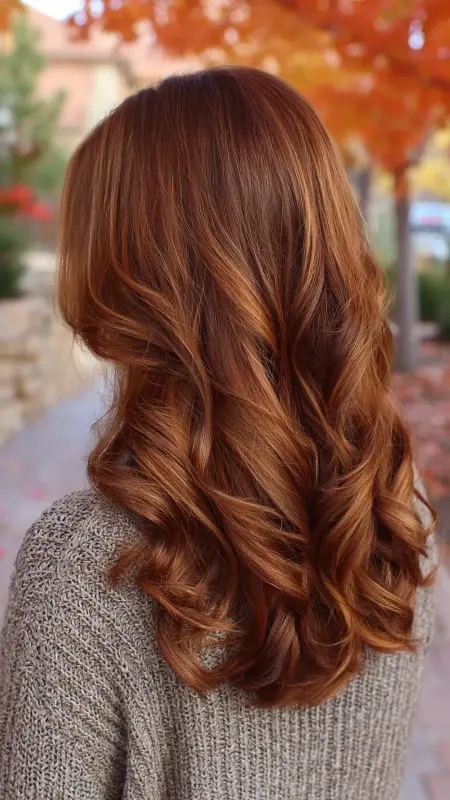 Subtle Auburn Balayage - Low maintenance hair color