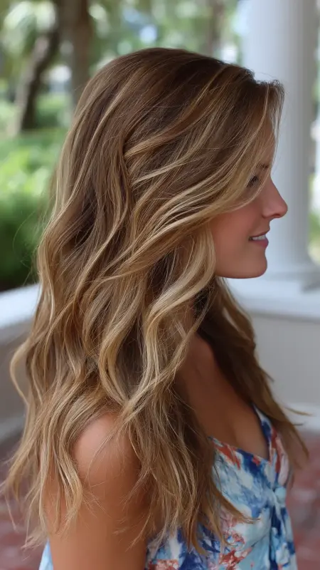 Sunkissed Bronde Waves - Low maintenance hair color