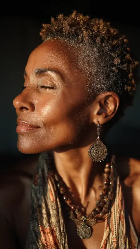 TWA Teeny Weeny Afro - Short Haircuts For Black Women Over 50