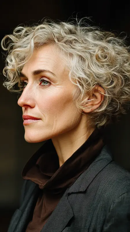 Tapered Curly Cut - Hairstyles For Women Over 60 With Curly Hair