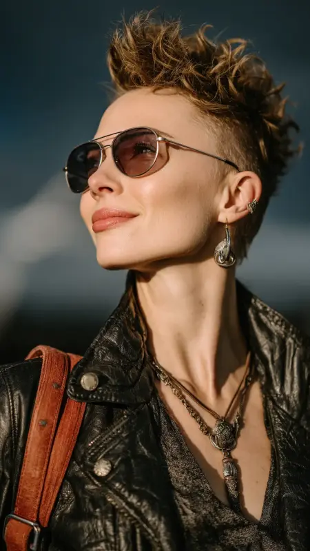 Textured Faux Hawk - Airport Hairstyles for Short Hair