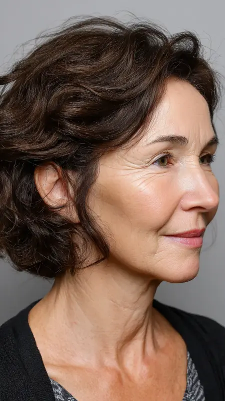 Textured French Bob - bob haircuts for women over 60 with fine hair