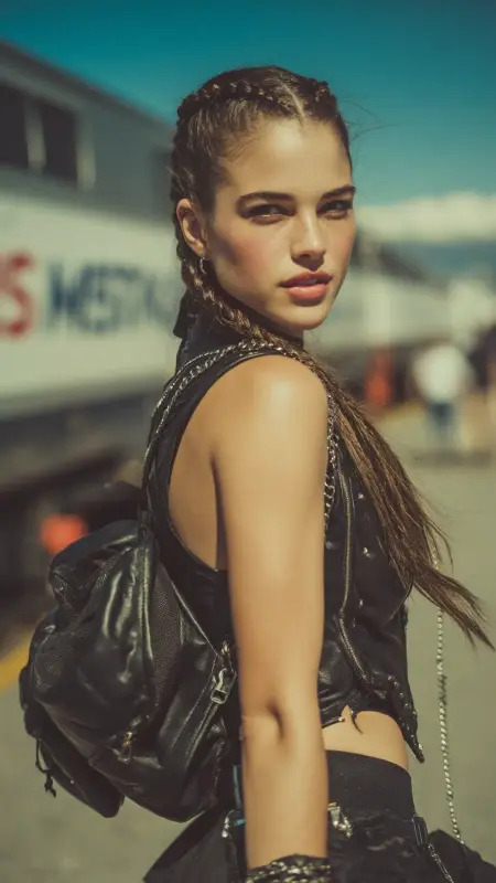 Textured Mohawk Braid - Airport Hairstyles for Short Hair