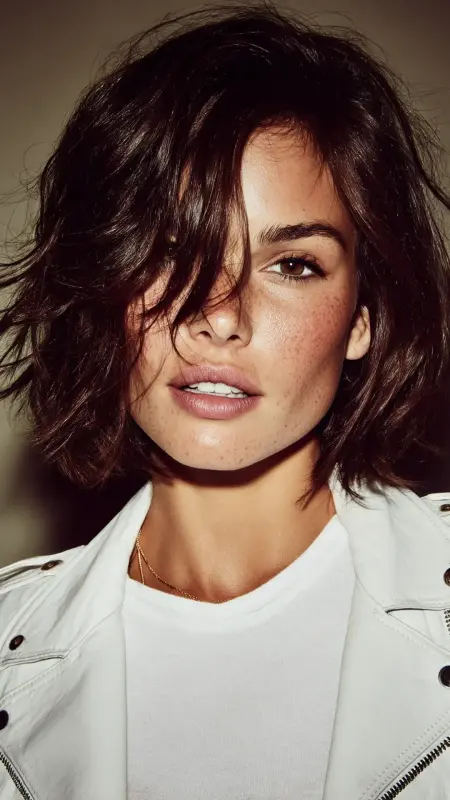 Textured Razor-Cut Bob - Retro bob hairstyles