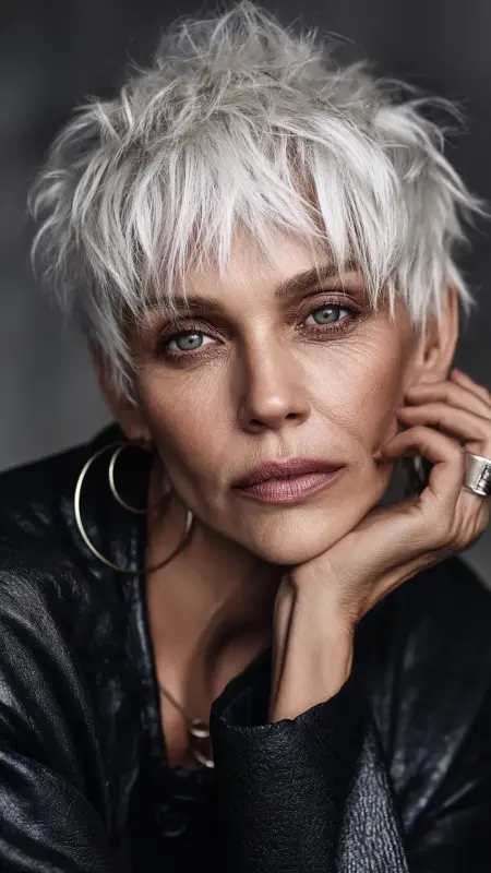 Textured Tousled Pixie - Pixie hairstyles for older women over 60