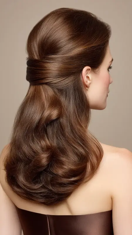 The Regal Half-Up Twist - Sophisticated haircut