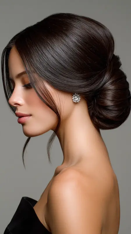 The Sophisticated Low Chignon - Sophisticated haircut