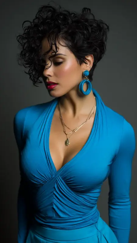 Tight Spiral Perm Pixie - Permed pixie hairstyles