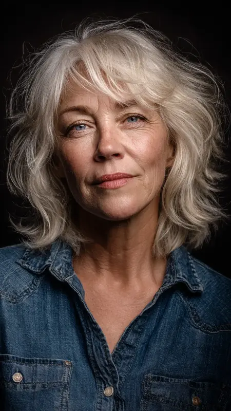 Tousled Short Shag - Short Layered Hairstyles For Older Women