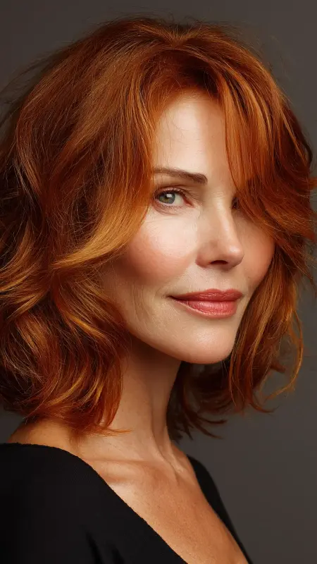 Warm Auburn Red - Hair color ideas for women over 50
