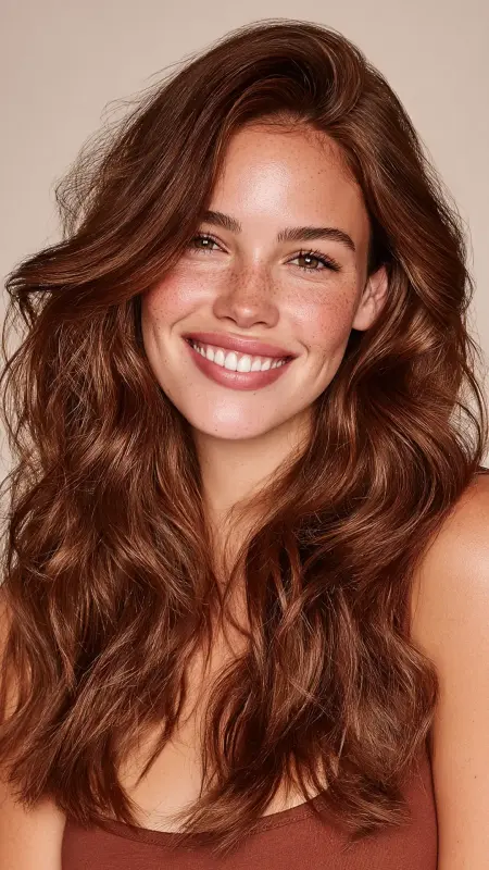 Warm Chestnut Brown - Classy hair color ideas