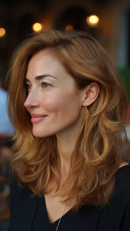 Wavy Lob with Side Part - Sassy hair older women