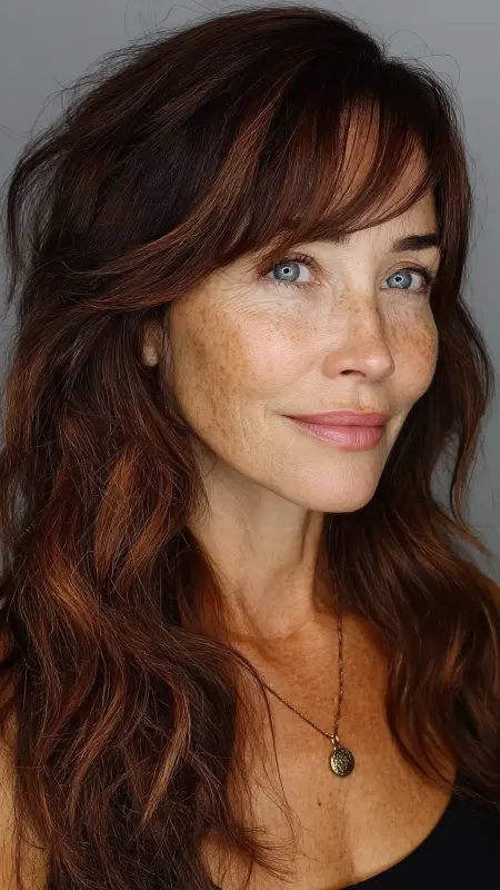 Wavy Shag - Short hairstyles for women over 60 with wavy hair