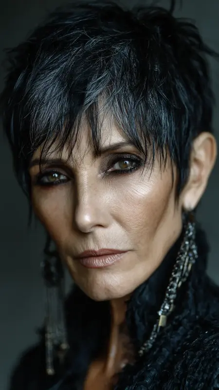 Wet Look Pixie - Short pixie hairstyles for older women