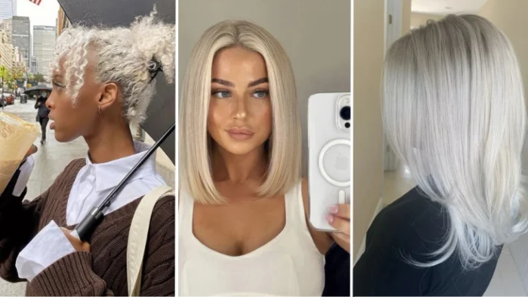 platinum blonde hair