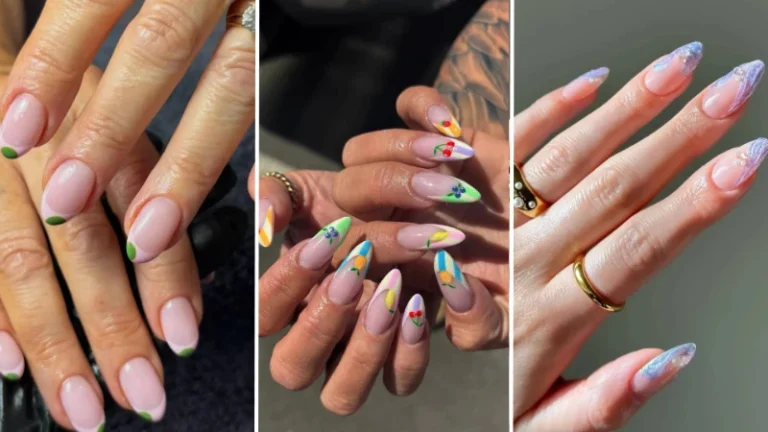 french tip nails summer 1