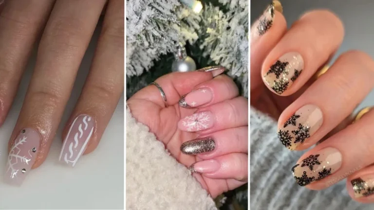snowflake nails 1