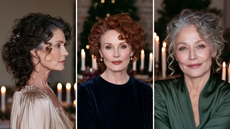 christmas hairstyles for curly hair over 60 1