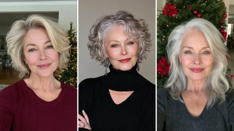christmas hairstyles for fine hair over 60 1