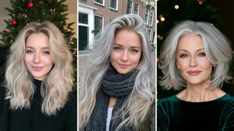 christmas hairstyles for grey hair 1