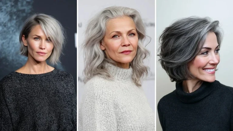 gray hairstyles for older women 1