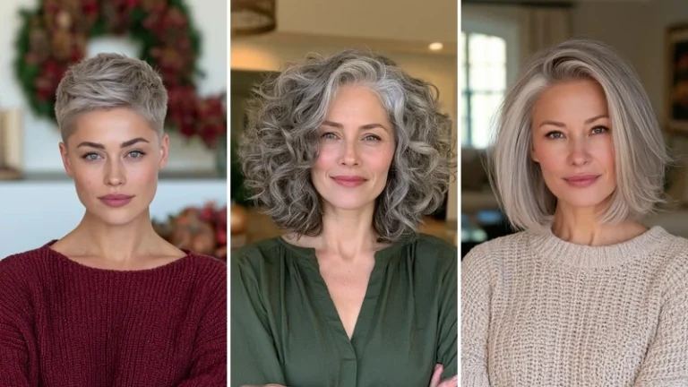 thanksgiving hairstyles for grey hair 1